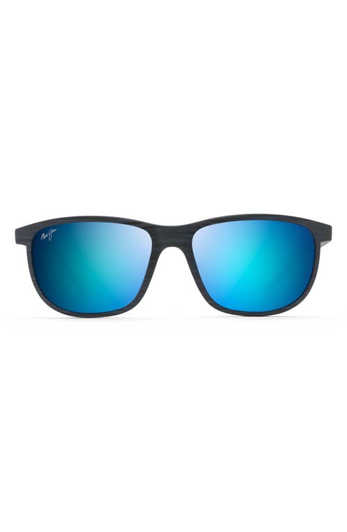 Maui Jim Lele Kawa 58mm Polarized Square Sunglasses In Blue