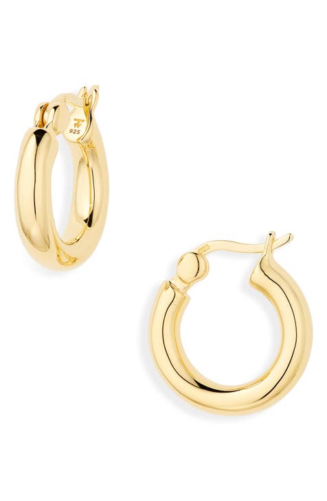 Tom Wood Thick Small Classic Hoop Earrings - Silver