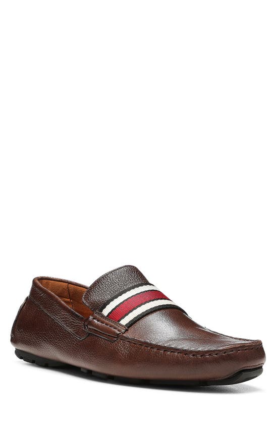 Donald Pliner Webbing Leather Loafer In Capp-cappuccino | ModeSens