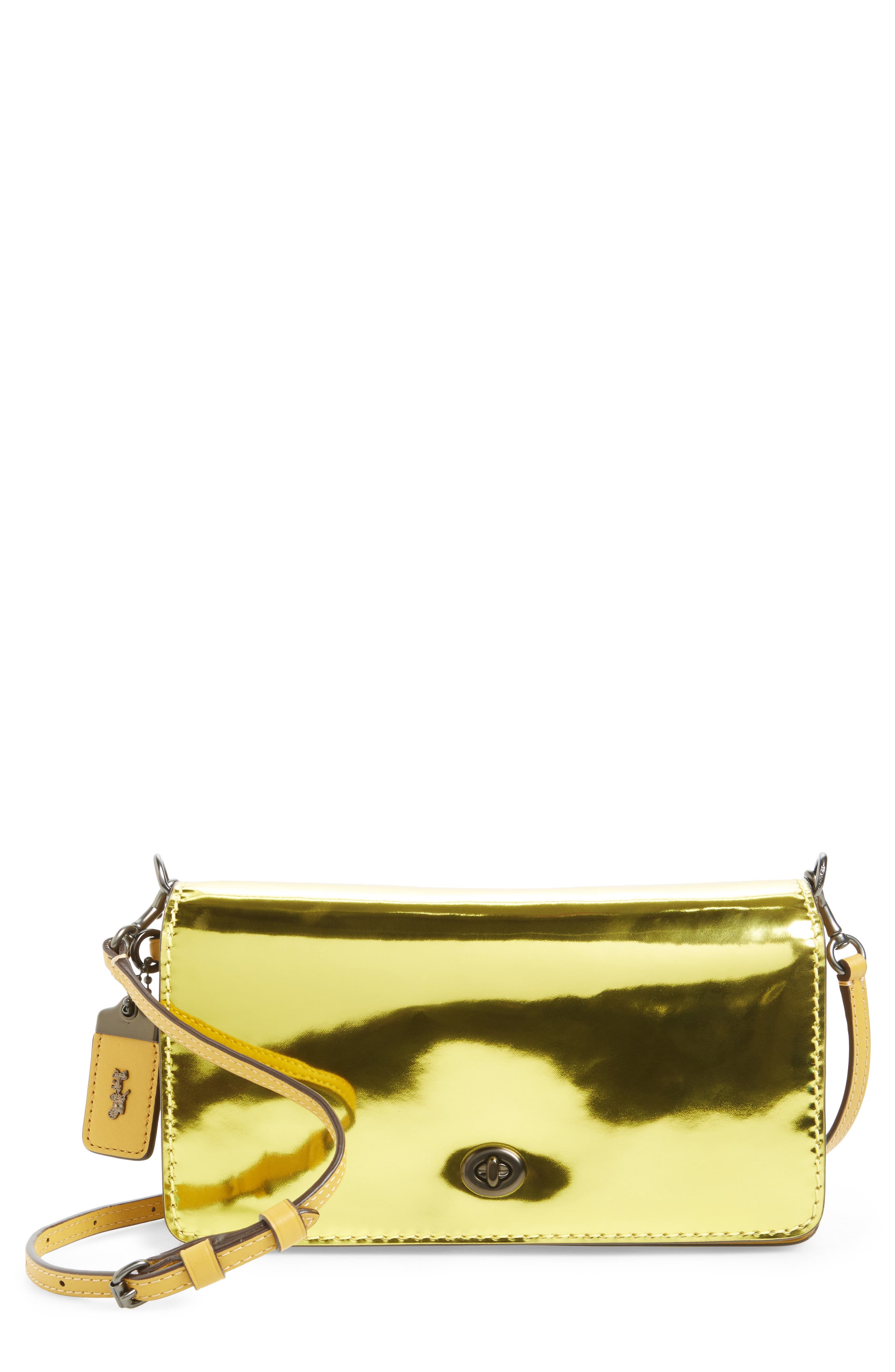 coach dinky yellow