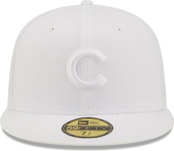 Men's New Era Black Chicago Cubs Team Logo 59FIFTY Fitted Hat
