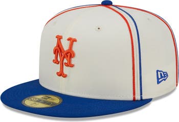 New York Mets New Era Orange/Royal Blue Bill Alternate Logo 59FIFTY Fitted  Hat
