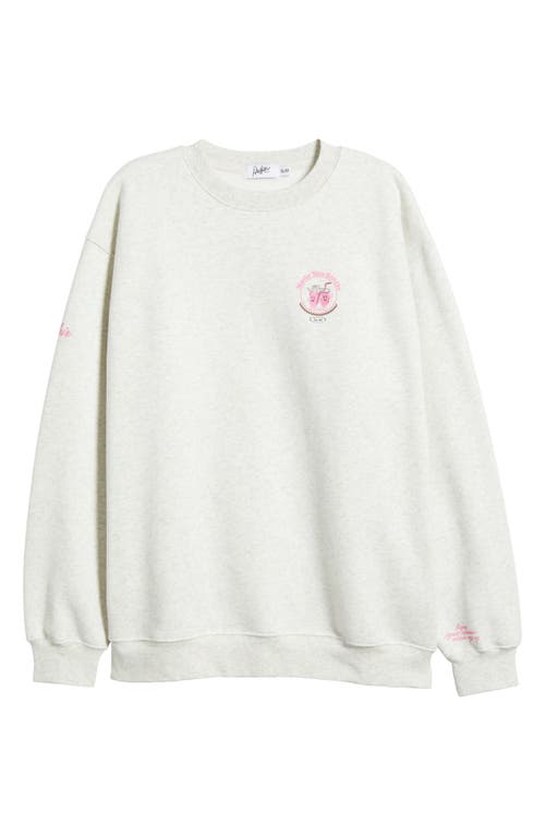 Shop The Mayfair Group Made You Smile Graphic Sweatshirt In Grey