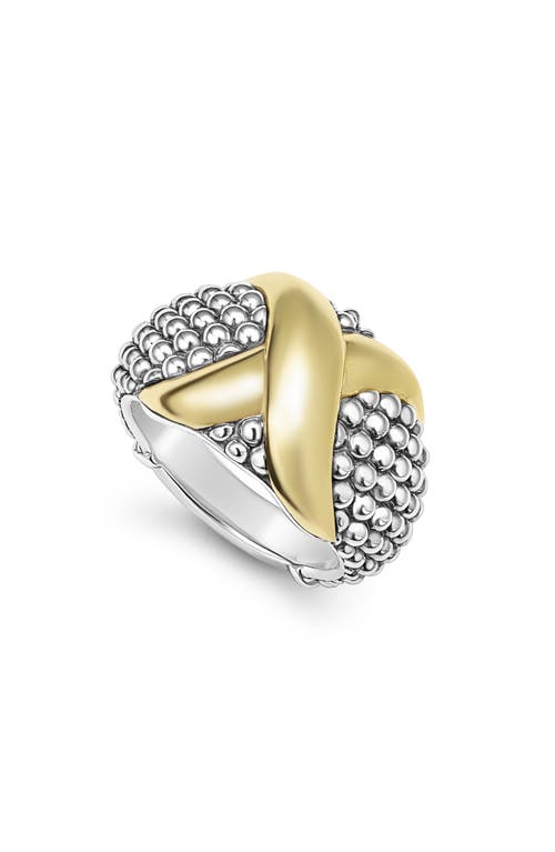 LAGOS Embrace Dome Ring in Silver/Gold at Nordstrom