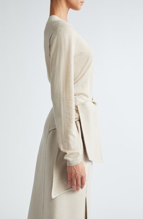Max Mara Afelio Cashmere Crewneck Sweater In Beige