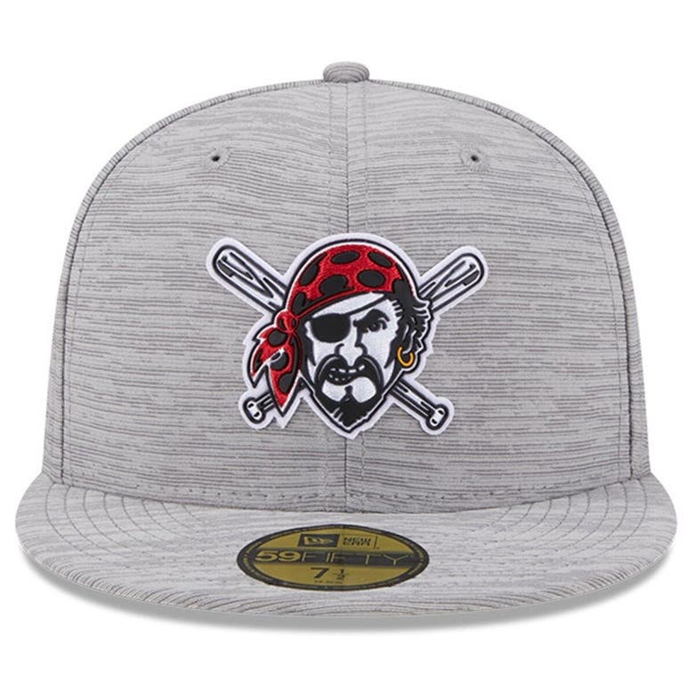 New Era Grey Pittsburgh Pirates 2023 Clubhouse 59fifty Fitted Hat ...