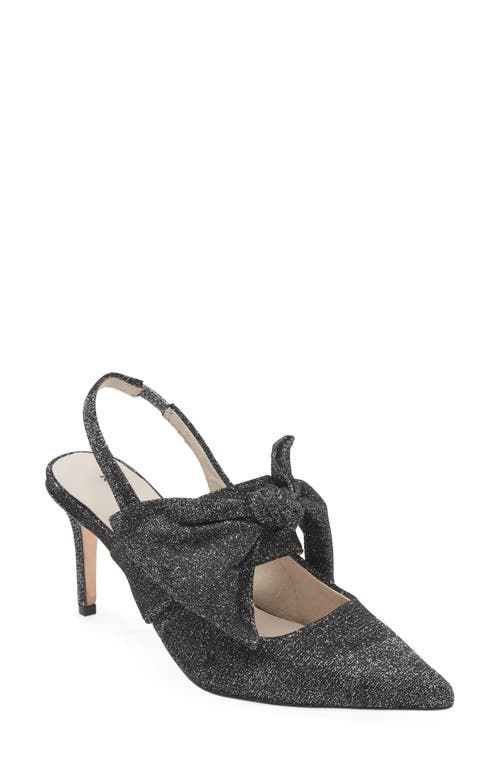Francisme Pointed Toe Pump in Black Iridescent Leather