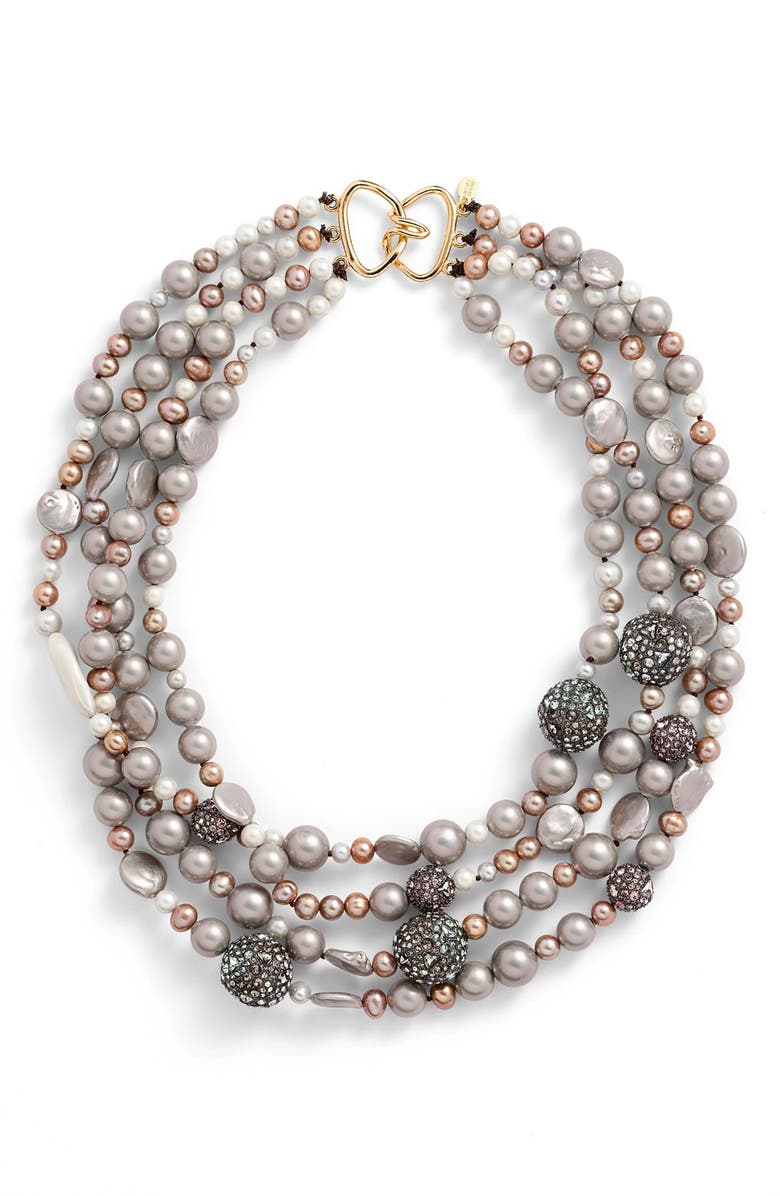 Alexis Bittar Multistrand Faux Pearl Necklace | Nordstrom