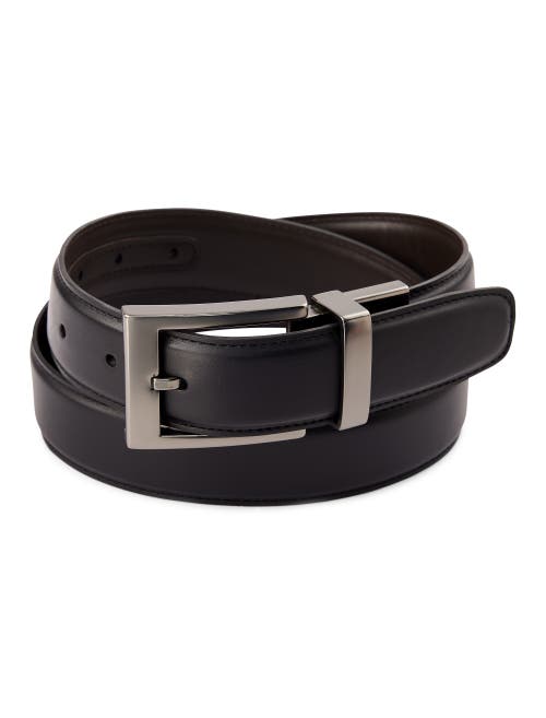 Harbor Bay Reversible Dress Belt In Black/brow