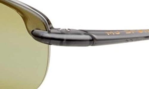 Maui Jim Ho'okipa 63mm Polarizedplus®2 Rectangular Sunglasses In Smoke Grey/maui Ht
