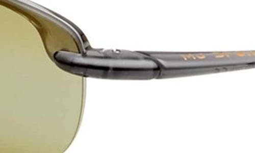 Shop Maui Jim Ho'okipa 63mm Polarizedplus®2 Rectangular Sunglasses In Smoke Grey/maui Ht