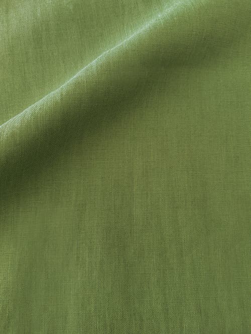 Anaya So Soft Linen Pillow Down Insert In Pure Green