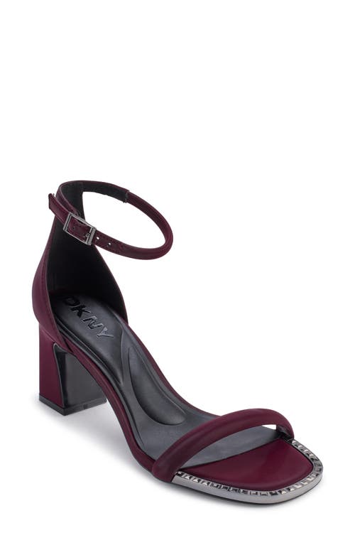 Dkny Women's Waylin Ankle Strap Dress Sandals In Wine