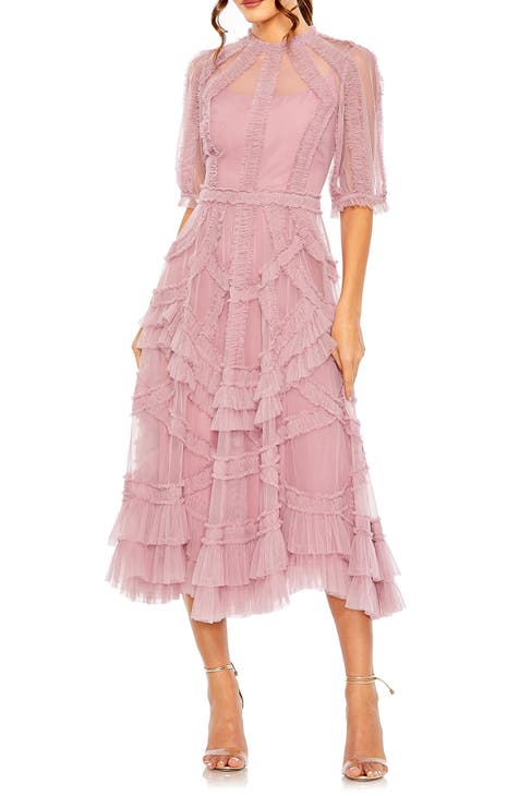 Womens Lace-up Dresses Square Neck Long Puff Sleeve Ruffle Elastic Waist  Princess Dress Casual Mini Dress