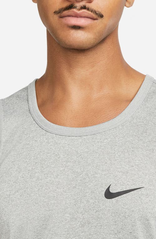 Shop Nike Dri-fit Legend Training Tank In Tumbled Grey/silver