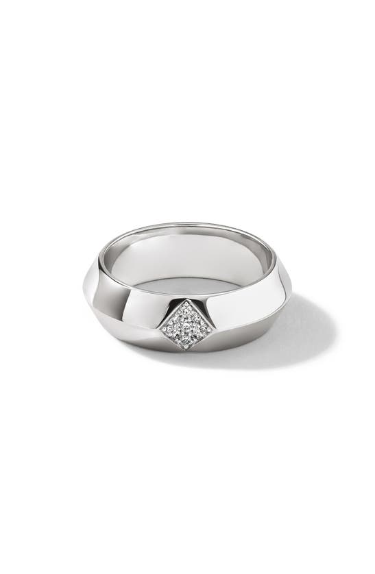 Cast The Defiant Pavé Diamond Band Ring In Silver