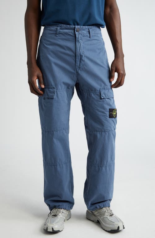 Stone Island Flat Front Cargo Pants Dark Blue at Nordstrom,