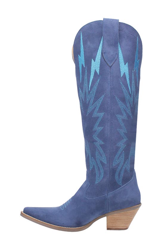 Shop Dingo Thunder Road Cowboy Boot In Blue