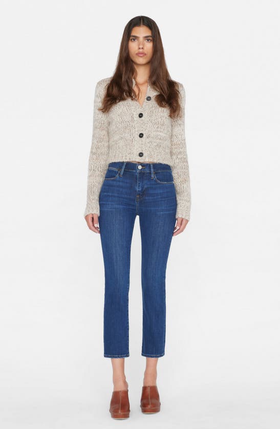 Shop Frame Le High Straight Leg Jeans In Majesty