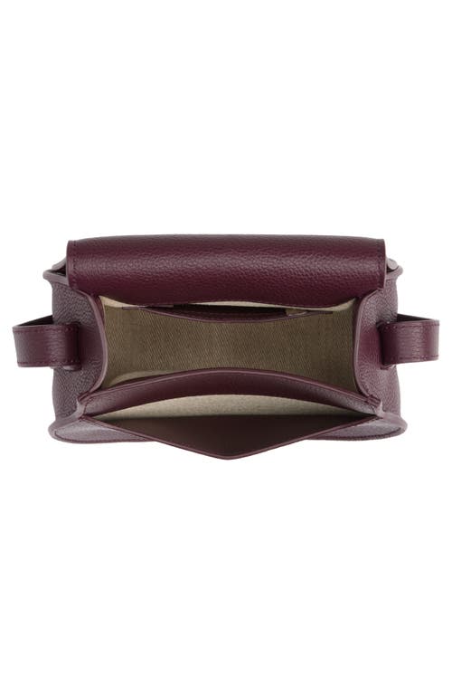 Shop Chloé Small Marcie Leather Crossbody Bag In Dimness Purple