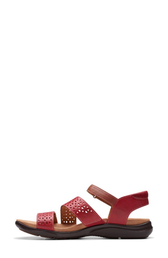 Shop Clarks (r) Kilty Way Sandal In Cherry Leather