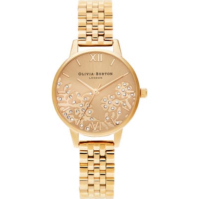 Olivia Burton Bejewelled Lace Bracelet Watch, 30Mm