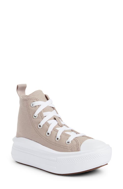 Converse Chuck Taylor All Star Move High Top Platform Sneaker in Wonder Stone/White at Nordstrom, Size 11 M