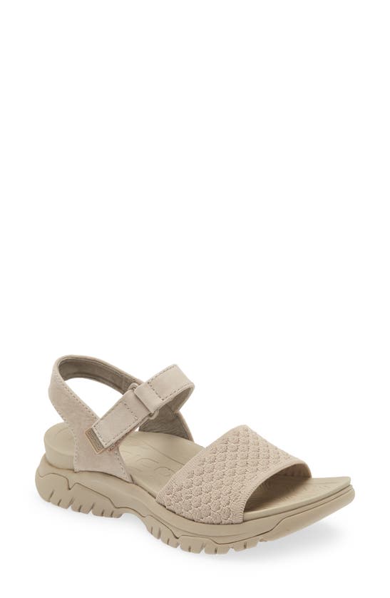 Bionica Nacola Knit Ankle Strap Sandal In Mist Grey