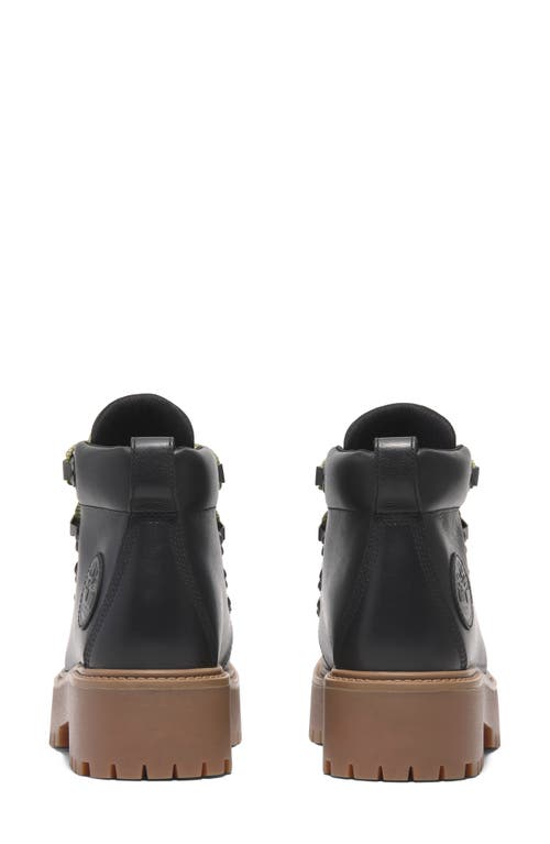 Timberland Stone Street Platform Boot In Black Full Grain