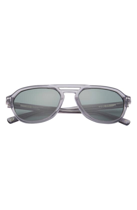 Ted Baker 55mm Polarized Aviator Sunglasses In Grey