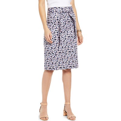 1901 Twill Pencil Skirt, Blue