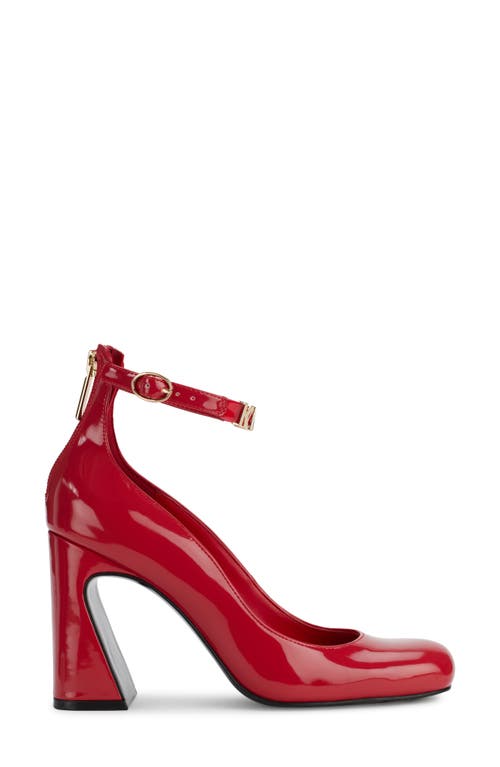 Shop Karl Lagerfeld Paris Pavla Ankle Strap Pump In Classic Red