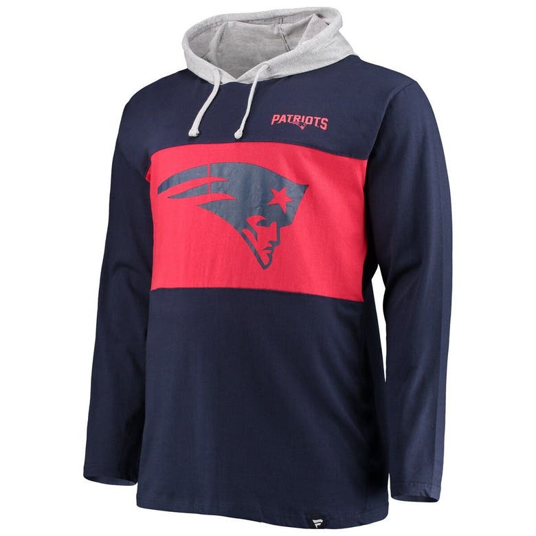 Men's Fanatics Branded Navy/Red New England Patriots Big & Tall