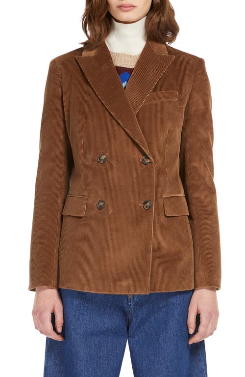 Shop Max Mara Weekend  Katanga Cotton Corduroy Blazer In Hazelnut Brown