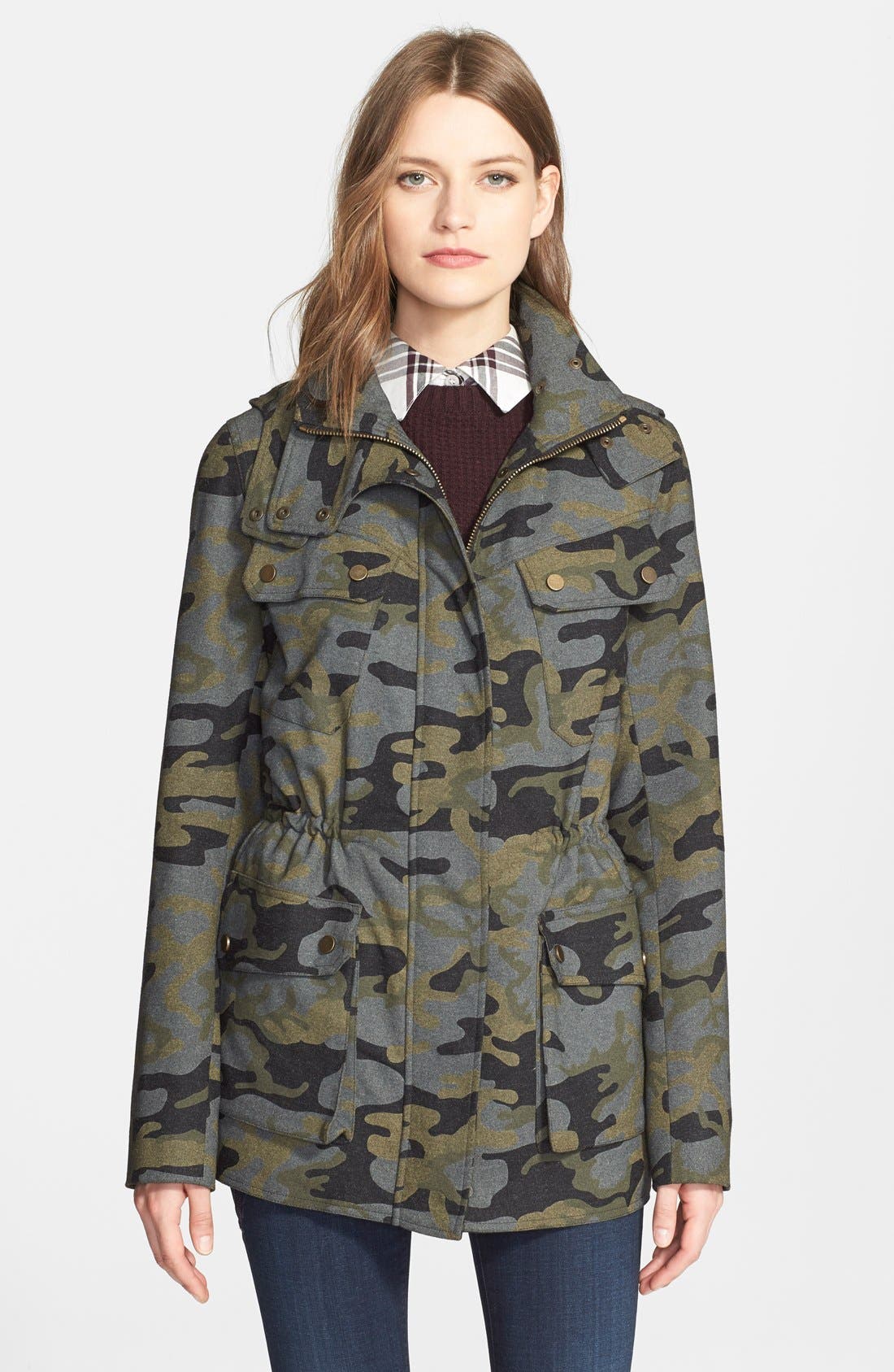 veronica beard camo sweater