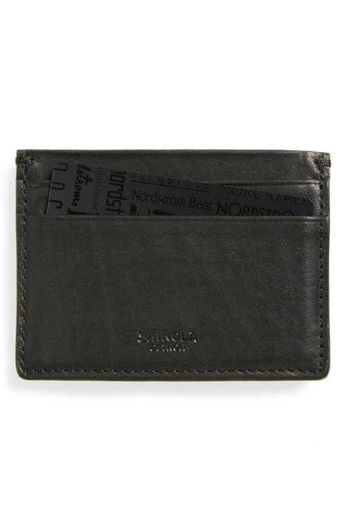 Shinola Leather Card Case in Black at Nordstrom