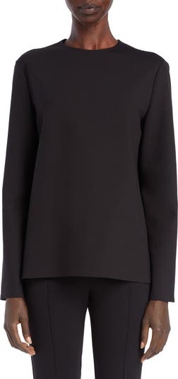 The Row Azalea Long Sleeve Scuba Top | Nordstrom