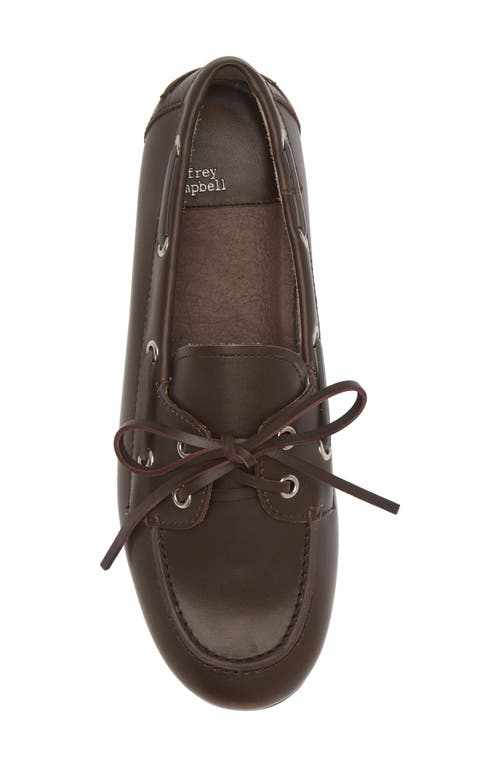 Shop Jeffrey Campbell Boast Boat Shoe In Brown Brush