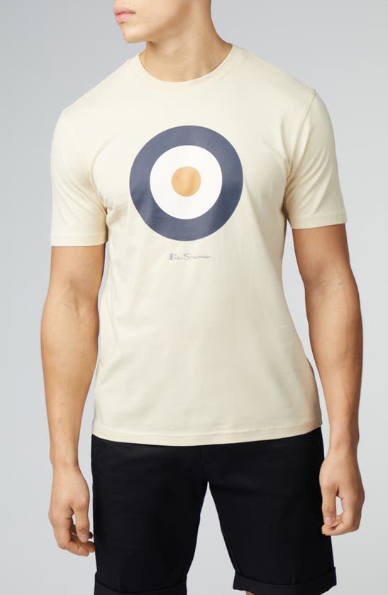 Shop Ben Sherman Signature Target Graphic T-shirt In Cream