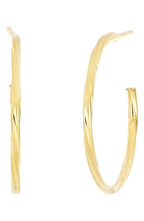 Bony Levy 14K Gold Medium Twisted Hoop Earrings in Yellow Gold at Nordstrom