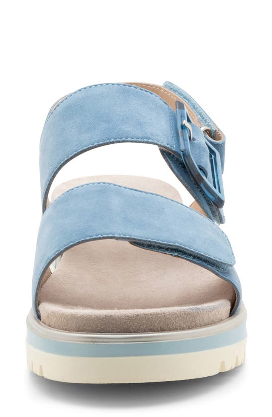 Ara Marbella Slingback Platform Sandal In Coolblue