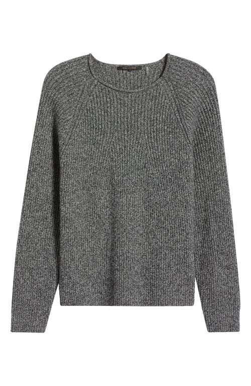 Shop Kobi Halperin Jimi Stretch Cashmere Rib Sweater In Heather Black