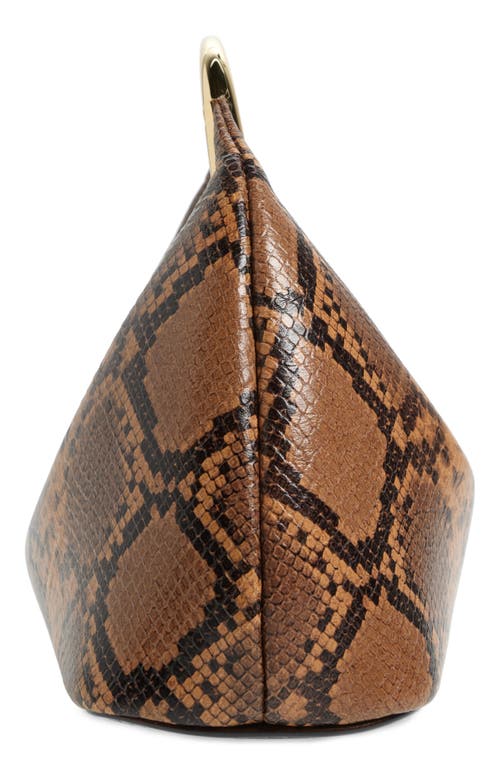 Jacquemus Le Petite Calino Leather Top Handle Bag In Light Brown