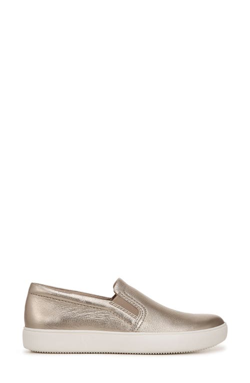 Naturalizer Marianne Slip-on Sneaker In Warm Silver Leather