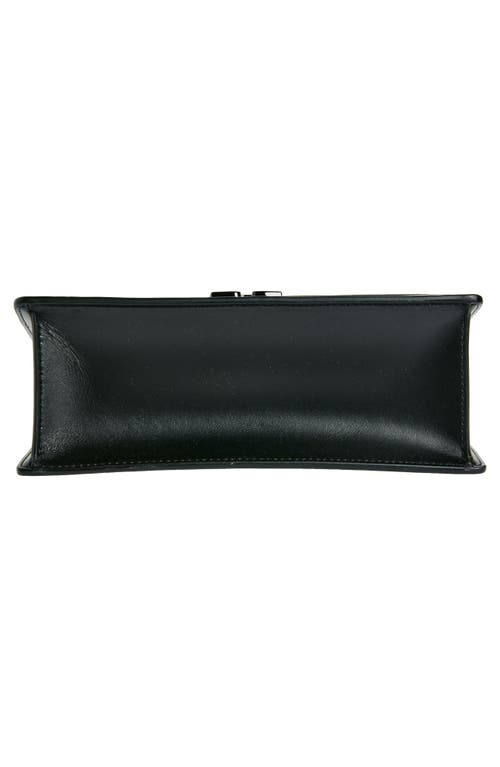 Shop Off-white Jitney 1.4 Embossed Leather Top Handle Bag In 1010 Black