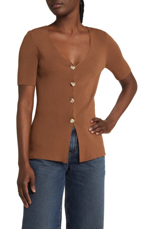 Rails Arden Rib Cardigan Cacao at Nordstrom,