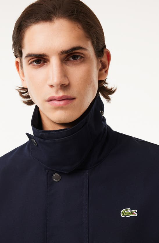 Lacoste Water Resistant Utility Jacket In Hde Abimes
