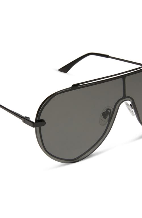 Shop Diff Imani 139mm Gradient Shield Sunglasses In Black/grey