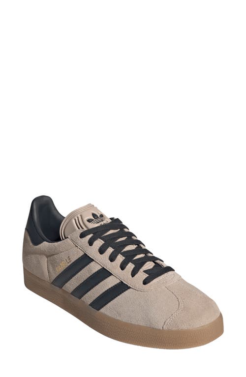 Adidas Originals Adidas Gender Inclusive Gazelle Sneaker In Taupe/night Indigo/gum 3