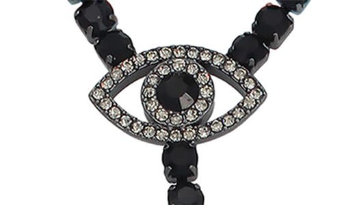 KURT GEIGER KURT GEIGER LONDON EVIL EYE & IMITATION PEARL Y-NECKLACE